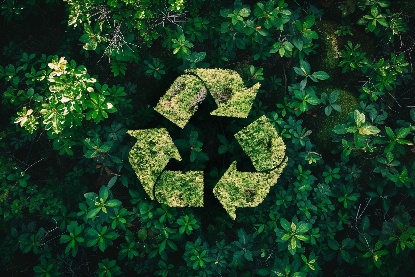 Grünes Recycling in der Natur