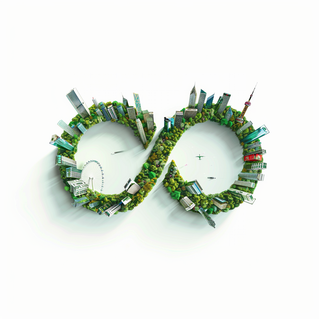 Kreislaufwirtschaft - Unendlicher Recycling-Kreislauf